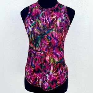 Lululemon High Neck Running and Training Hyper Flow Pink Tank Top S